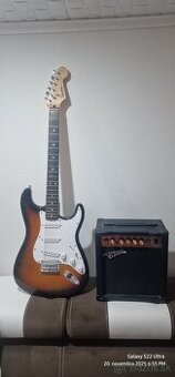 Fender el. gitara + combo vision