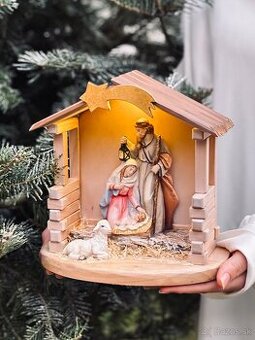 Betlehem s LED svetlom