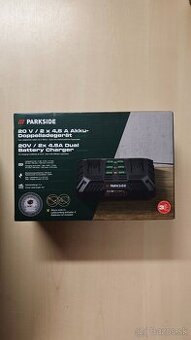 Predám novú dvojitú nabíjačku 20V/4,5A Parkside