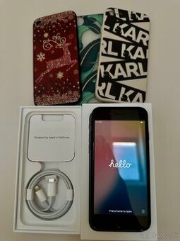 Predám Apple iPhone SE 2020 64GB Black ako nový + 3 obaly