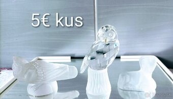 Retro sklo - modré, ružové