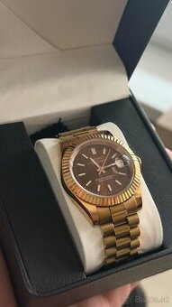 Seiko Mod Datejust – Chocolate Rose Gold (NH35, Safír)