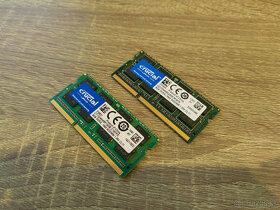 Predám 2ks Crucial DDR3L-1600 8GB RAM