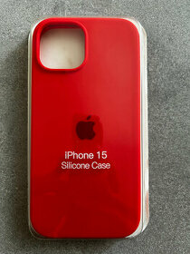 iPhone 15 červený silikonovy kryt
