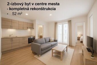 2 Izb byt centre komplet rekonštrukcia