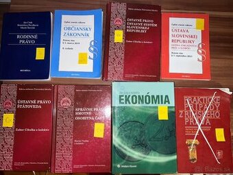 Predám knihy pre právnikov, učebný materiál, skriptá na VŠ