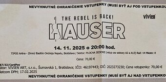HAUSER - THE REBEL IS BACK