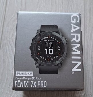 Krabicka z Garmin Fenix 7x Pro Sapphire Solar