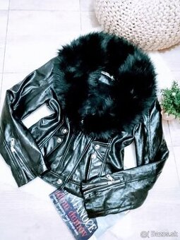 Krásna dámska bundička s kožušinkou