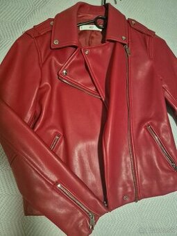 Kožená bunda Mango