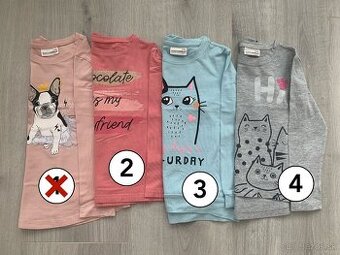 Detské tričká s dlhým rukávom zn. Coccodrillo veľ. 110