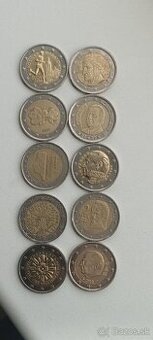 2 eurové mince