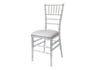 Chiavari stoličky transparentné / biele
