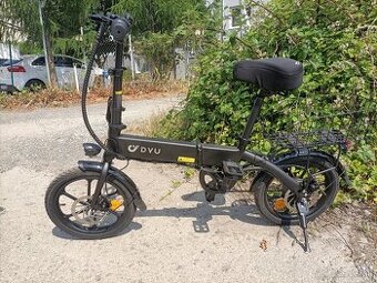 Skladací elektrobicykel.