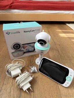 Detská pestúnka monitor TrueLife NannyCam R360 biela