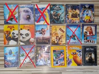 DVD pre deti - Disney, DreamWorks, Pixar