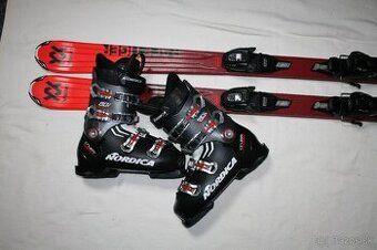 lyže Volkl 160 cm , lyžiarky Nordica