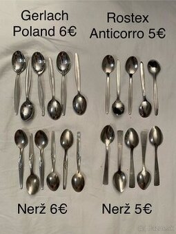 Príbor - Mokka / čajové lyžičky Gerlach Poland, Rostex, Nerž