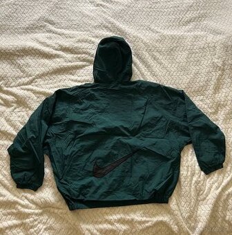 Vintage 90s Nike Big Swoosh Hooded Windbreaker Jacket