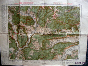 historická mapa z oblasti Rožňavy