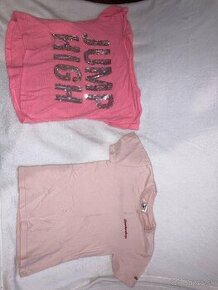 2 ružové tričká 134