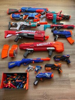 Predám nerf zbrane + stojan
