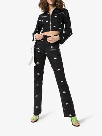 Charm’s x Kappa dizajnerské unisex zvonové džínsy W25/26