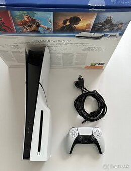V Záruke Playstation 5 Slim + krabica + 3 hry