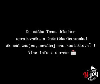 Pozície upratovačka, barman/barmanka