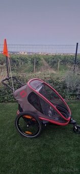 Hamax Outback cyklovozík pre 2 deti TOP stav, komplet výbava