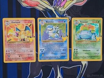 Charizard, Blastoise, Venusaur