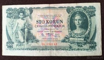 BANKOVKA PRVÁ REPUBLIKA: 100 Korún -1931