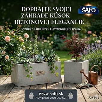Betonovy kvetináč