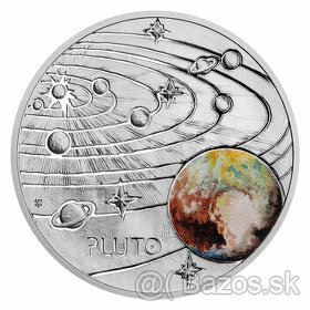 Predám: Strieborná minca Mliečna cesta - Pluto proof