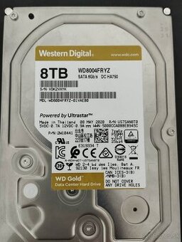 WD Gold 8TB HDD 3,5" SATA / 256MB cache
