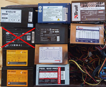 Repasované plne funkčné ATX 400-600W zdroje
