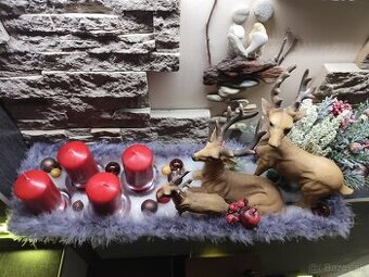 Vianočná adventná dekorácia Jelene