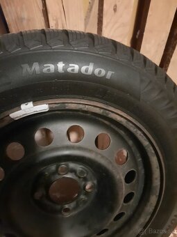 Zimné gumy matador 175/65 r14 +disky - 1