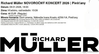 koncert R.Müllera 9.1. v Piešťan