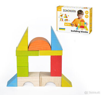 Drevená stavebnica pre bábätká, nová, nerozbalená