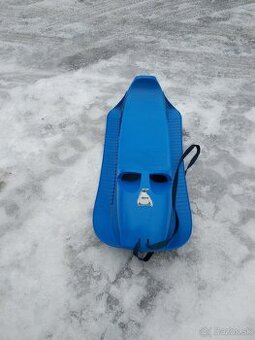 Penguin modré plastové sane