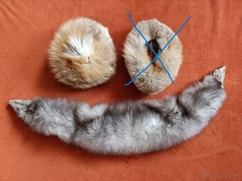 Kožušinová čiapka z líšky a golier z líšky