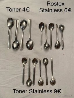 Príbor - Mokka / čajové lyžičky Toner, Rostex Stainless
