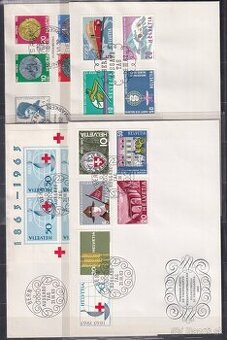 Švajčiarsko - takmer kompletná zbierka FDC 1962-1995