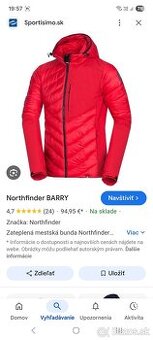 Northfinder bunda+tričko +tepláky  veľkosť S