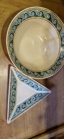 Krásny set - hlboká misa a servirovací tanier