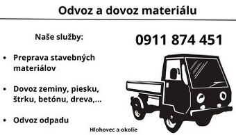 Dovoz/odvoz materiálov