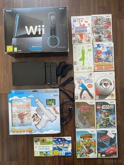 Nintendo Wii Black + Hry + LE Cocoto