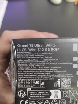 Xiaomi 15 ultra white novy nerozbaleny