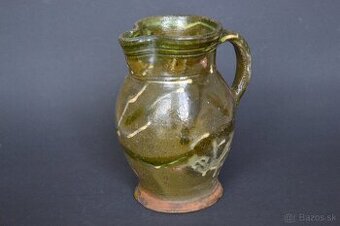 Starý džbán z glazovanej keramiky - 1,5l